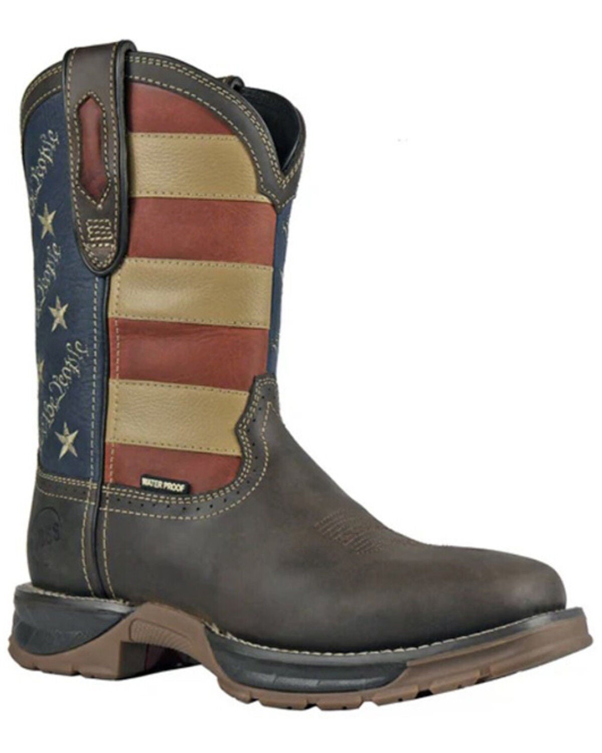 Hoss Men's We The People Waterproof Work Boots - Soft Toe, Brown, hi-res