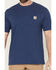 Image #3 - Carhartt Men's Loose Fit Heavyweight Short Sleeve Pocket Work T-Shirt, Heather Blue, hi-res