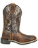 Image #2 - Smoky Mountain Girls' Sadie Western Boots - Broad Square Toe, Brown, hi-res