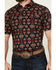 Image #3 - Cody James Men's Axe Throw Southwestern Print Short Sleeve Snap Western Shirt, Navy, hi-res