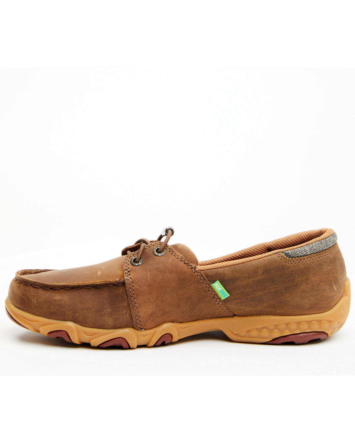 Image #3 - Twisted X Women's Boat Shoe Driving Mocs, Pecan, hi-res