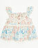 Image #1 - Shyanne Toddler Girls' Floral Print Sleeveless Ruffle Top, Ivory, hi-res