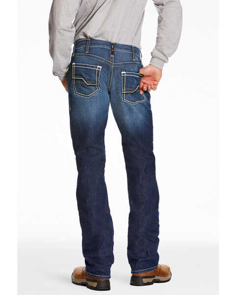 Ariat Men's FR M5 Slim DuraStretch Truckee Stackable Straight Leg Jeans, Blue, hi-res