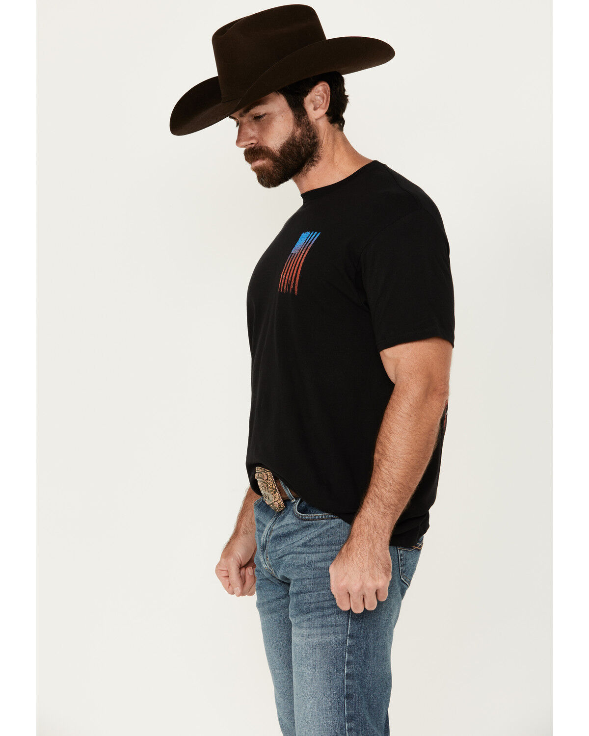 Image #4 - Howitzer Men's Allegiance Short Sleeve Graphic T-Shirt, Black, hi-res