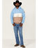 Wanakome Men's Rivera Colorblock Pullover Hooded Sweatshirt , Cream/brown, hi-res