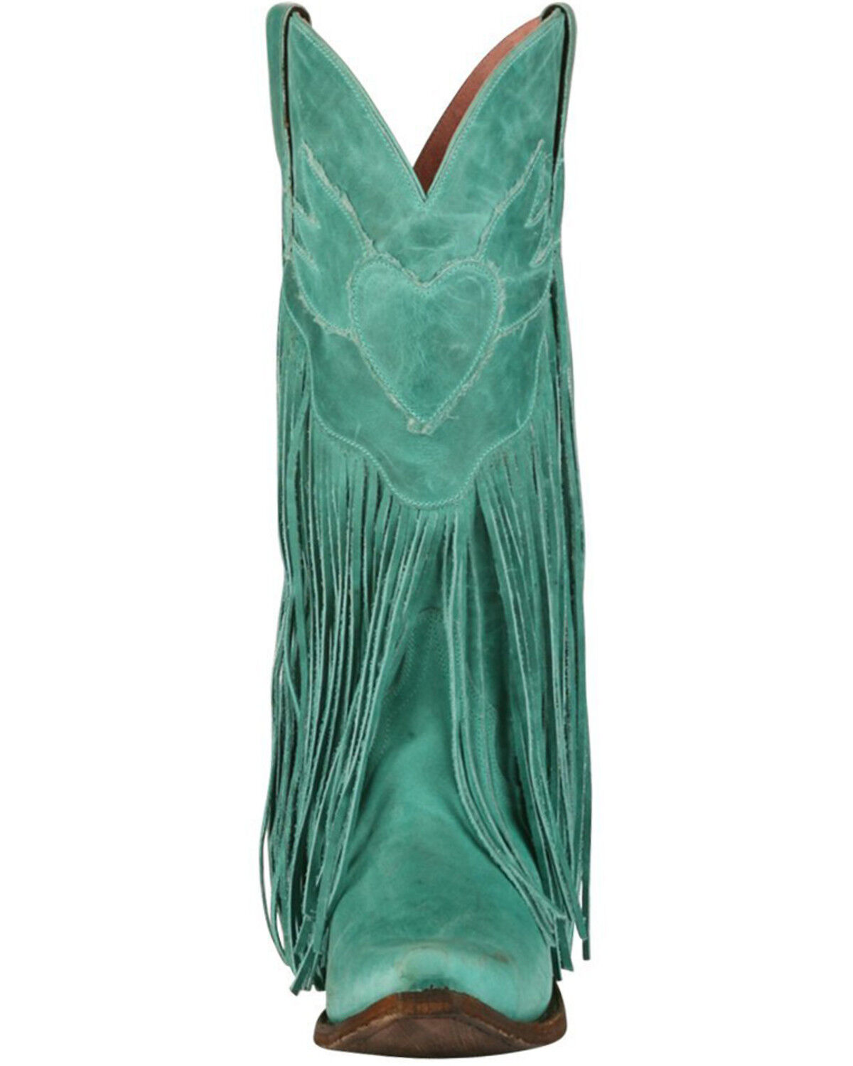 Image #5 - Junk Gypsy by Lane Women's Dreamer Fringe Western Boots - Snip Toe, Turquoise, hi-res
