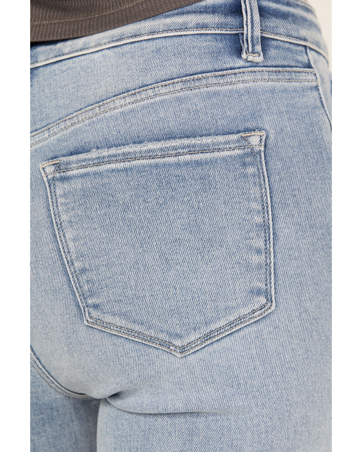 Image #4 - Vervet Women's Light Wash Mid Rise Bootcut Stretch Denim Jeans, Light Wash, hi-res