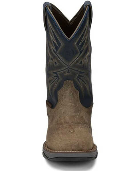 Image #4 - Tony Lama Men's Bartlett Stone Western Work Boots - Steel Toe, Brown, hi-res