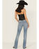 Image #3 - Shyanne Women's Aurora Low Rise Bootcut Stretch Denim Jeans, Medium Wash, hi-res