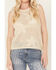 Image #3 - By Together Women's Floral Crochet Sleeveless Top, Natural, hi-res