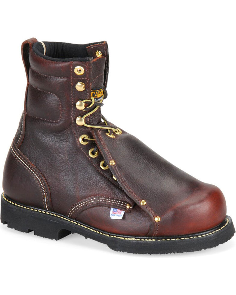 Carolina Men's Dark Brown Domestic MetGuard Boots - Steel Toe, Dark Brown, hi-res
