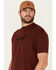 Image #4 - Levi's Men's Crimson Batwing Logo Graphic T-Shirt, Dark Red, hi-res