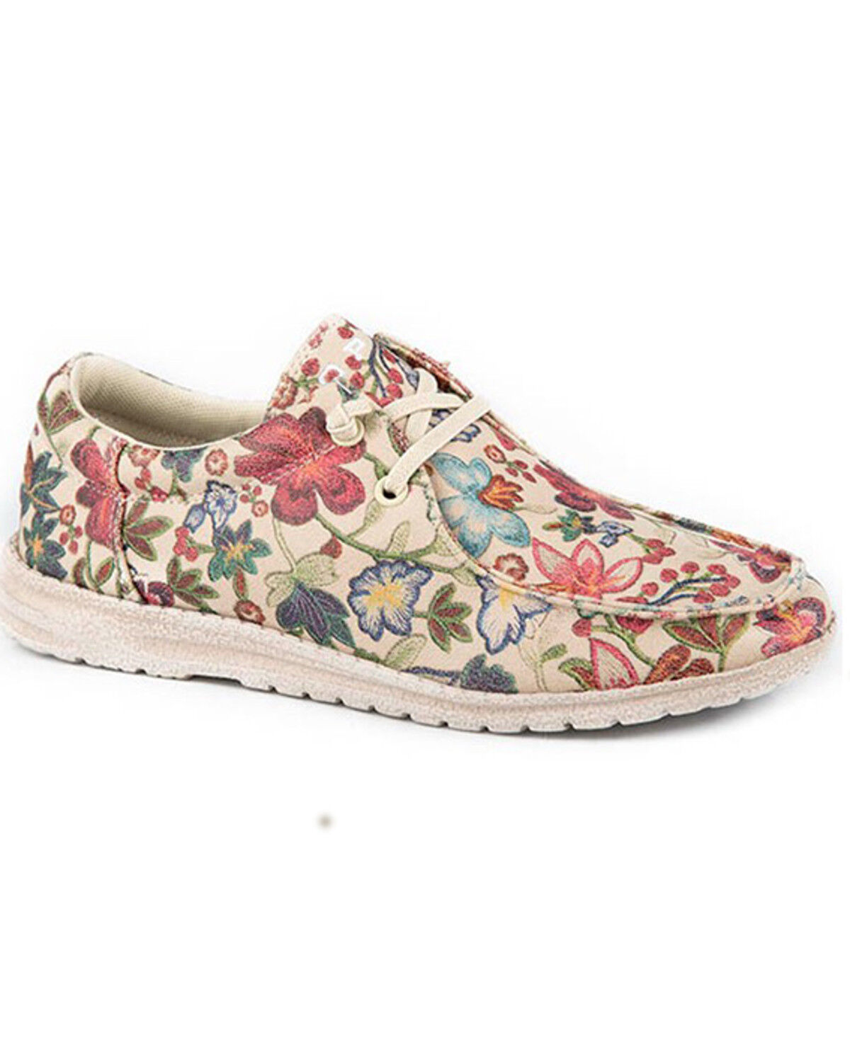 Image #1 - Roper Little Girls' Hang Loose Casual Shoes - Moc Toe, Tan, hi-res