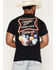 Image #1 - Miller Men's High Life Neon Billiard Short Sleeve Graphic T-Shirt, Black, hi-res