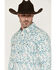 Image #2 - Moonshine Spirit&reg; Men's Wildflower Floral Print Long Sleeve Snap Western Shirt, White, hi-res