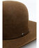 Image #2 - Rodeo King 7X Open Crown Fur Felt Western Hat, Brown, hi-res