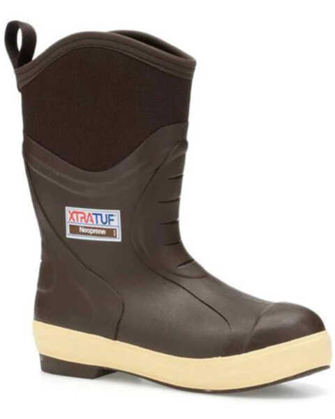 Xtratuf Men's 12" Insulated Elite Legacy Boots - Round Toe , Brown, hi-res