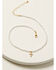 Image #1 - Shyanne Women's Delicate Pearl Rhinestone Cross Charm Necklace, Gold, hi-res