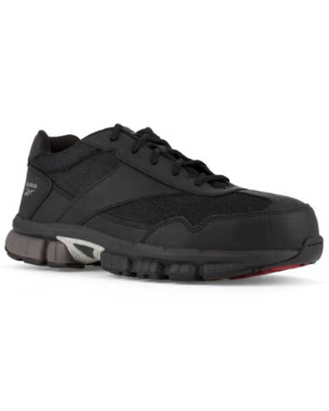 Image #2 - Reebok Men's Ketia Athletic Oxford Work Shoes - Composite Toe, Black, hi-res