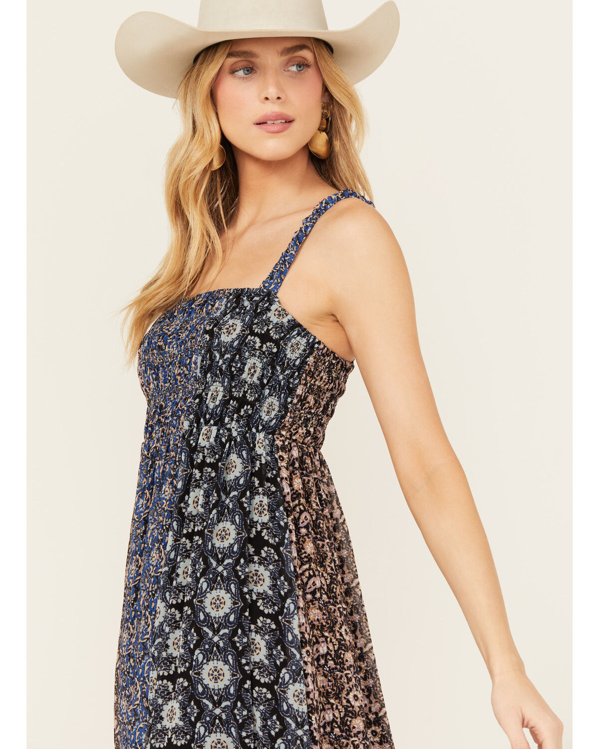 Image #2 - Beyond The Radar Women's Printed Swing Midi Dress, Multi, hi-res