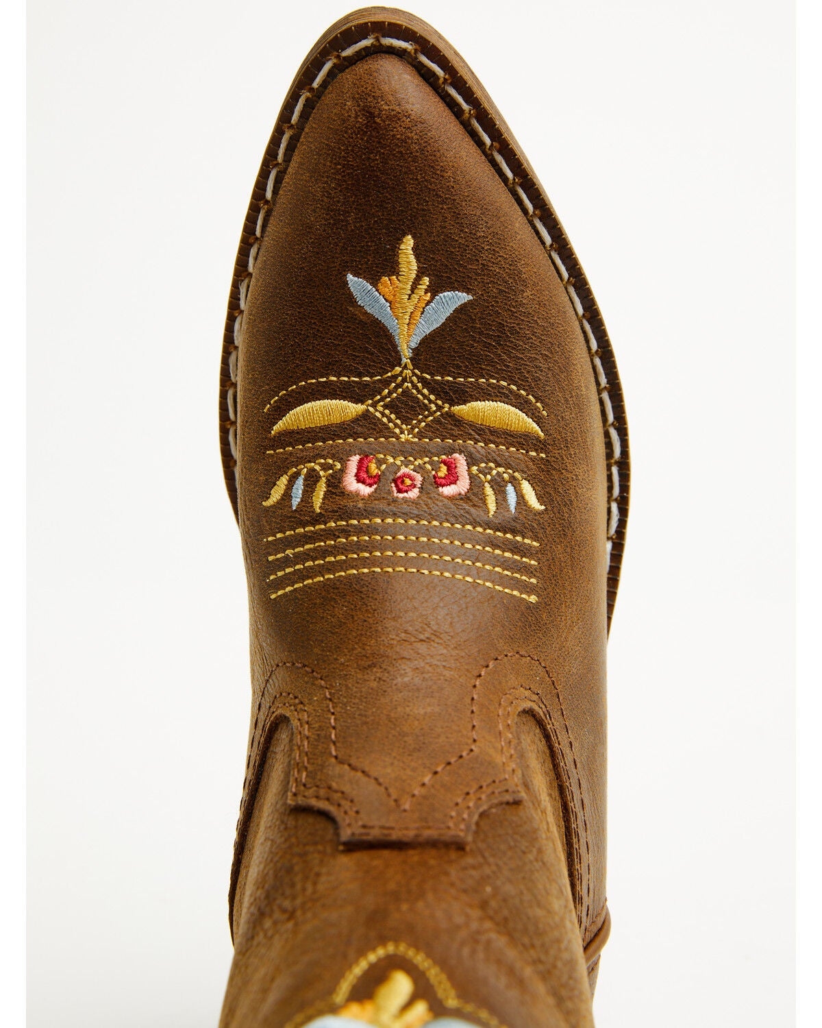 Image #6 - Shyanne Girls' Stephanie Western Boots - Round Toe, Brown, hi-res