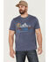 Image #1 - Flag & Anthem Men's Scenic Mountain Burnout Graphic T-Shirt , Navy, hi-res