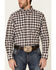 Image #3 - Ariat Men's Mach Stretch Small Plaid Long Sleeve Button Down Western Shirt , Aqua, hi-res