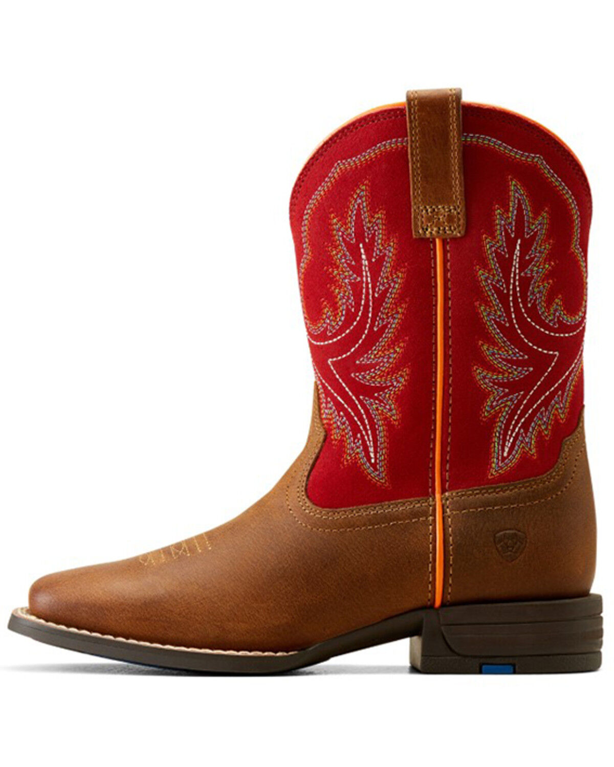 Image #2 - Ariat Boys' Wilder Western Boots - Broad Square Toe, Brown, hi-res