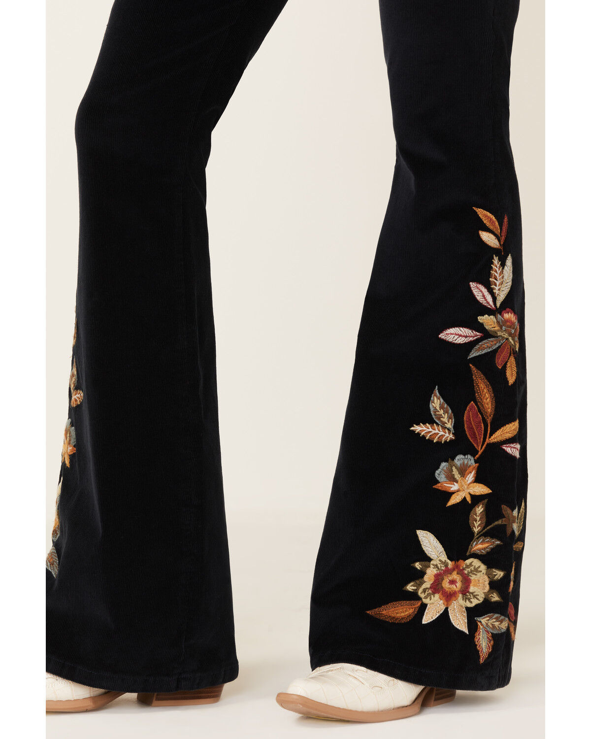 Image #4 - Driftwood Women's Farrah Feathery Corduroy Flare Pant, Navy, hi-res