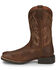 Image #3 - Justin Men's Canter Pull-On Work Boots - Steel Toe, Brown, hi-res