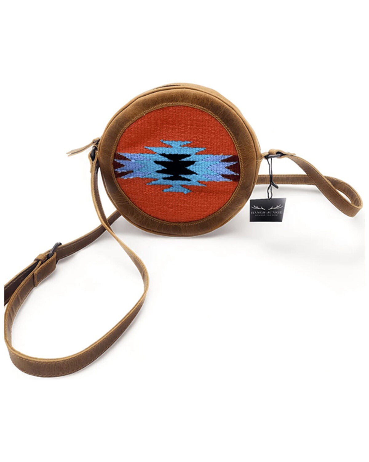 Image #2 - Ranch Junkie Women's Sedona Saddle Canteen Round Crossbody Bag, Multi, hi-res