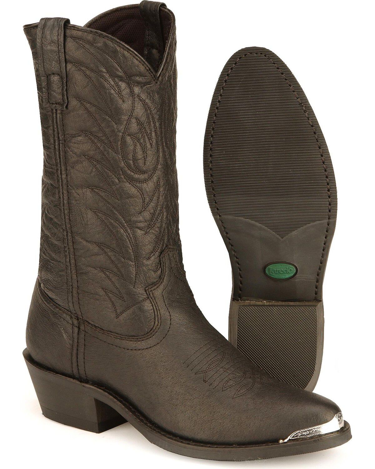 Image #2 - Laredo Men's East Bound Western Boots - Round Toe, Black, hi-res