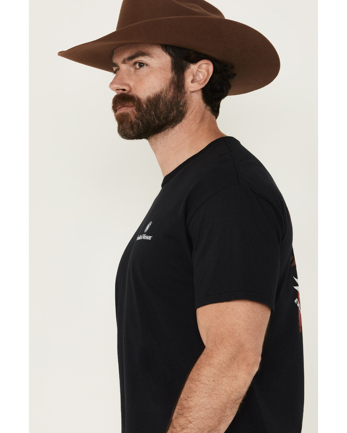 Image #4 - Smith & Wesson Men's Empowering Americans Short Sleeve Graphic T-Shirt, Black, hi-res
