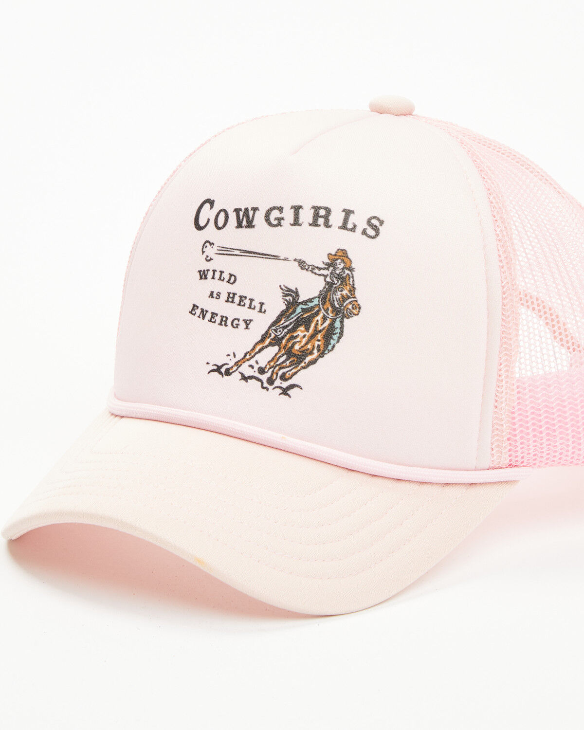 Image #1 - Shyanne Women's Cowgirls Wild As Hell Energy Ball Cap, Blush, hi-res