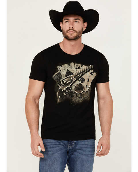 Image #1 - Cody James Men's 2 Pair Short Sleeve Graphic T-Shirt , Black, hi-res