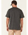 Hawx Men's Solid Charcoal Forge Short Sleeve Work Pocket T-Shirt - Tall , Charcoal, hi-res
