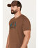 Image #2 - Brothers and Sons Men's Bear Logo Graphic T-Shirt , Brown, hi-res