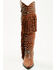 Image #4 - Azalea Wang Women's Bennett Embellished Fringe Tall Fashion Boots - Snip Toe, Brown, hi-res
