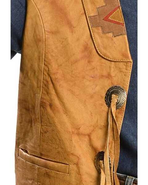 Image #2 - Kobler Circle of Life Leather Vest, Beige, hi-res