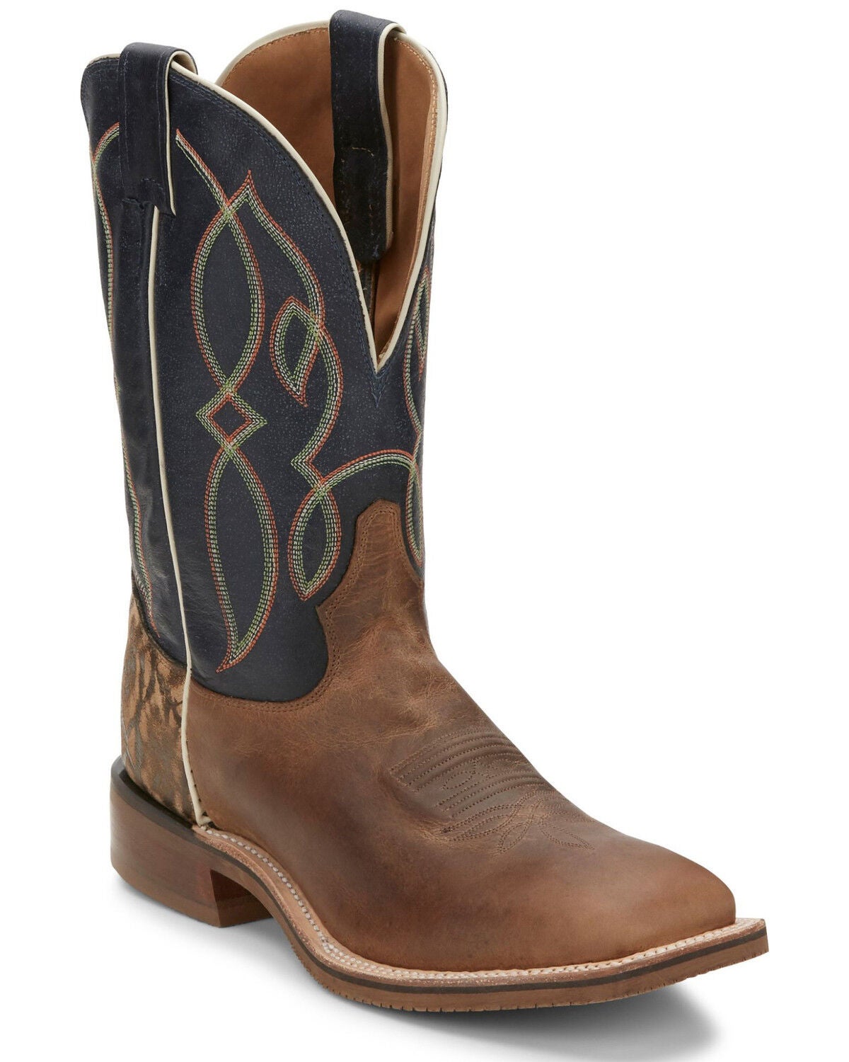 Tony Lama Men's Landgrab Western Boots - Broad Square Toe, Tan, hi-res