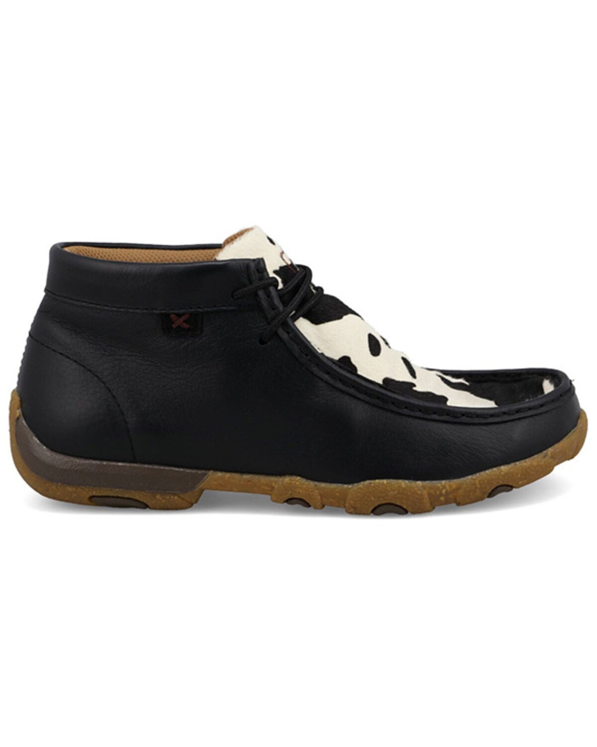 Image #2 - Twisted X Women's Chukka Driving Moc Shoes, Black/white, hi-res