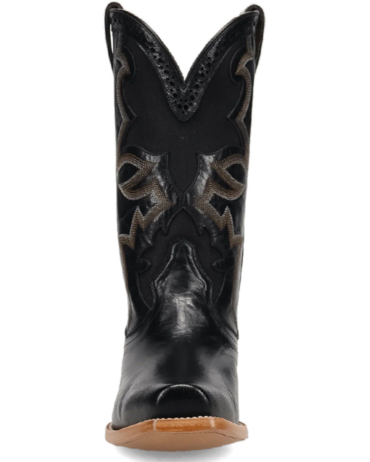 Image #4 - Dan Post Men's Frenchie Western Boots - Square Toe, Black, hi-res