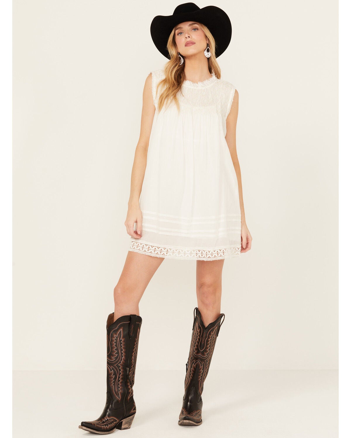 silvanna long sleeve keyhole mini dress in lace ivory Aurelie Long Sleeve Lace Mini Dress / Ivory | MESHKI