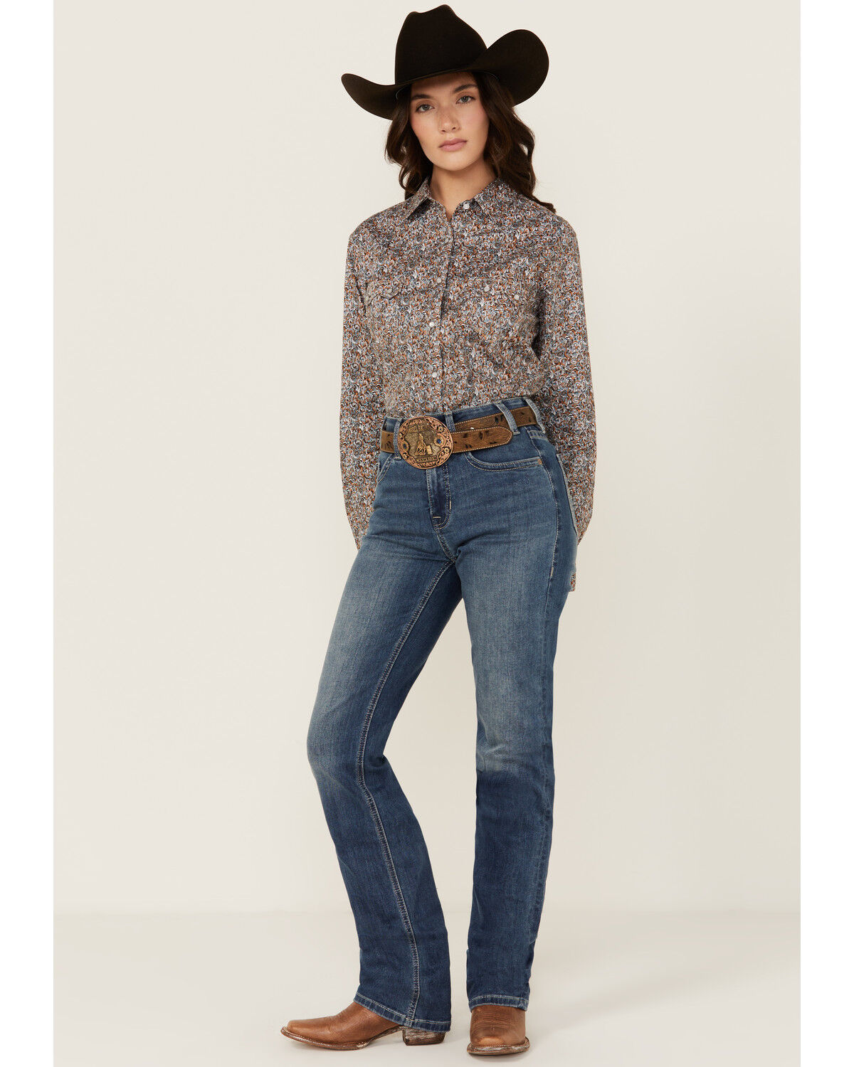 Image #3 - Rock & Roll Denim Women's Medium Wash High Rise Modest Bootcut Stretch Denim Jeans, Medium Wash, hi-res