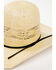 Image #2 - Rodeo King Broken Horn 25X Straw Cowboy Hat , Black, hi-res