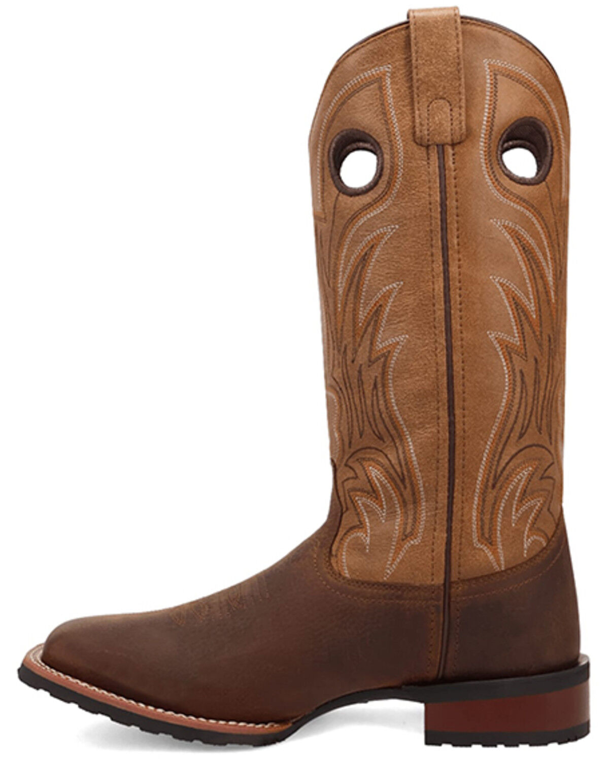 Image #3 - Laredo Men's Cullen Western Boots - Broad Square Toe, Brown, hi-res