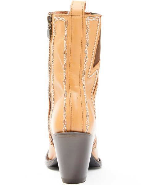 Image #5 - Dan Post Women's Zipper Western Booties - Snip Toe, , hi-res