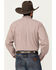 Image #4 - Cinch Men's Geo Print Long Sleeve Button-Down Western Shirt, Burgundy, hi-res
