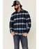 Flag & Anthem Men's Lowellville Stretch Plaid Long Sleeve Western Flannel Shirt , Black, hi-res