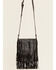 Image #3 - Idyllwind Women's Camarillo Metallic Fringe Suede Crossbody Bag, Black, hi-res